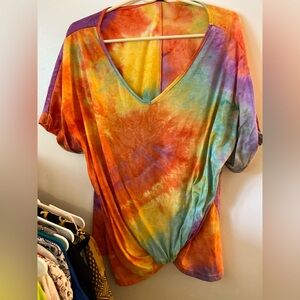 Vibrant Tie-Dye Women's Top